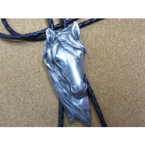 ホースヘッド ボロータイ メンズ ループタイ 馬 アニマル