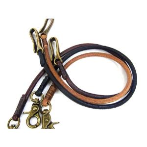 丸レース レザーウォレットレーン  3色 メンズ 本革 牛革