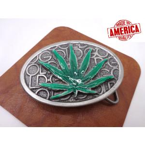■COLORADO SILVER STAR■ USA マリファナ ガンジャ 麻 バックル 40mm幅...