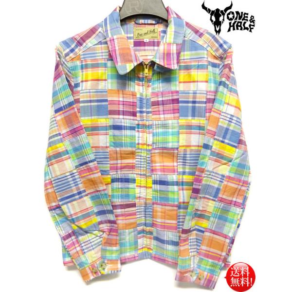 オリジナル 日本製 メンズ ドリズラー型 クレイジー パッチワークジャケット ピンク patchwo...