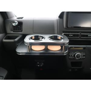 700系アトレー（21/12〜）　フロントテーブル&amp;サイドテーブル運転席側セット レザーブラック　B...