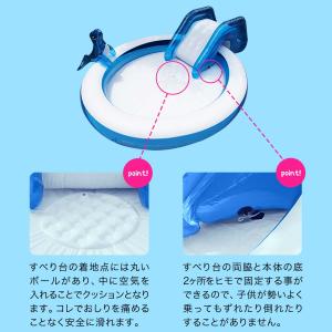 1年保証 プール 家庭用 ビニールプール 滑り...の詳細画像2