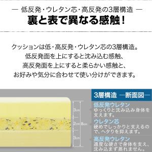 1年保証 座布団 クッション 低反発 高反発 ...の詳細画像2