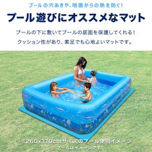 1年保証 折りたたみプールマット 幅280cm...の詳細画像1