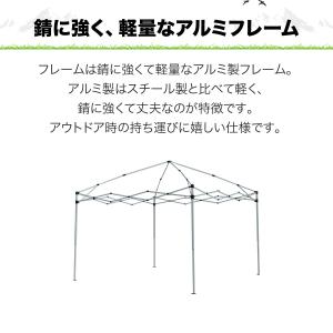 タープテント 1年保証 3m ワンタッチ FI...の詳細画像2