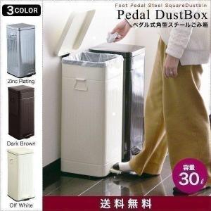 1年保証 ゴミ箱 30L ペダル ふた付き ペダル開閉式