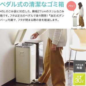 1年保証 ゴミ箱 30L ペダル ふた付き ペ...の詳細画像1