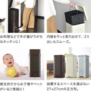 1年保証 ゴミ箱 30L ペダル ふた付き ペ...の詳細画像3
