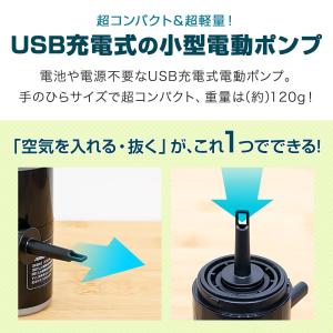 1年保証 電動ポンプ 空気入れ USB充電式 ...の詳細画像4