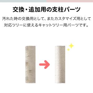1年保証 キャットツリー用 交換支柱 直径10...の詳細画像1