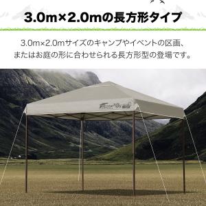 タープテント 1年保証 3mx2m サイドフレ...の詳細画像2