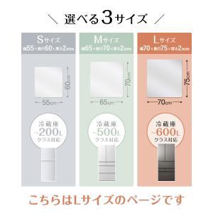 1年保証 冷蔵庫マット 透明 ポリカーボネート...の詳細画像1