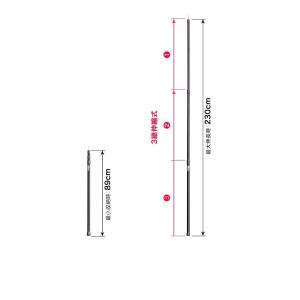 1年保証 テントポール 無段階 高さ調整 直径...の詳細画像5