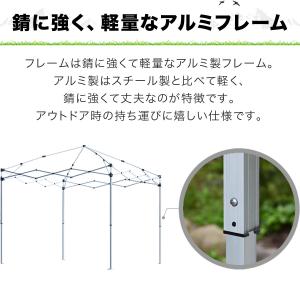 1年保証 ワンタッチタープテント 2m×2m ...の詳細画像4