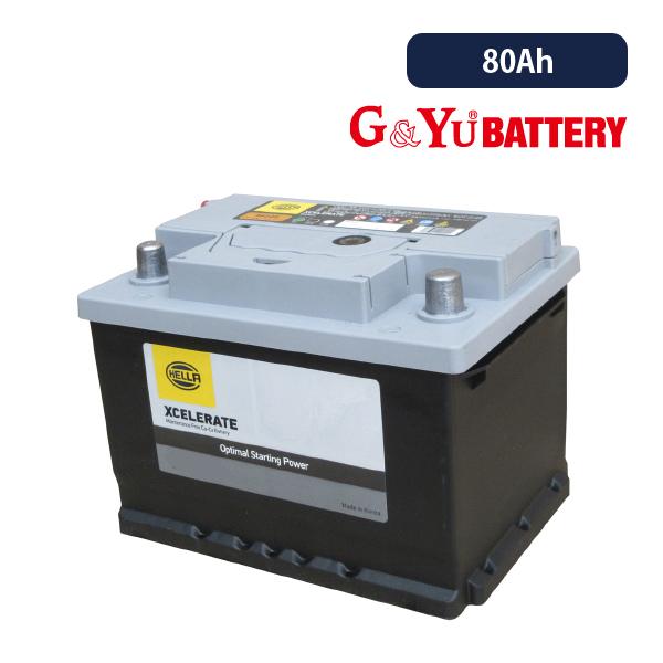 G&amp;Yuバッテリー 輸入車用バッテリー欧州車シリーズ 58014 80Ah 20時間率容量 バッテリ...