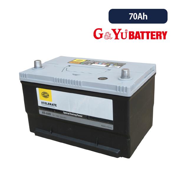 G&amp;Yuバッテリー HELLA 65-660 70Ah 輸入車用バッテリー米国車BCIシリーズ 20...