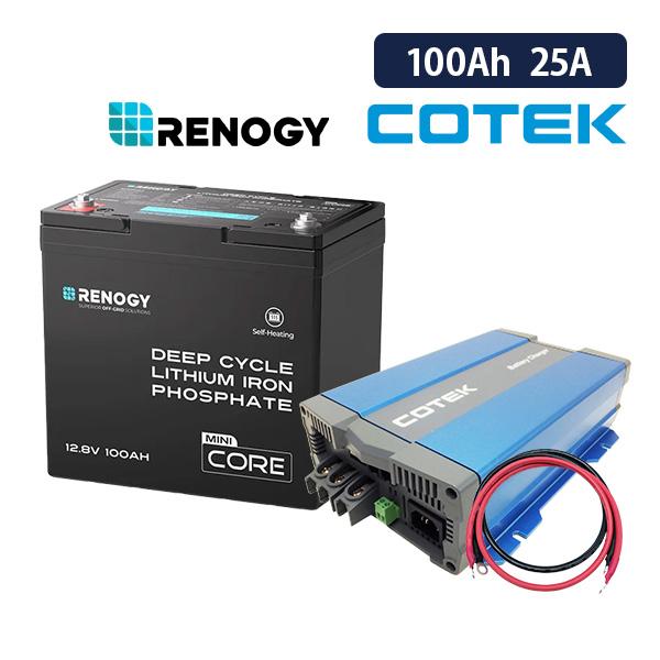 【10％OFF】RENOGY リチウムバッテリー ヒート機能付き100AH 12V COREシリーズ...