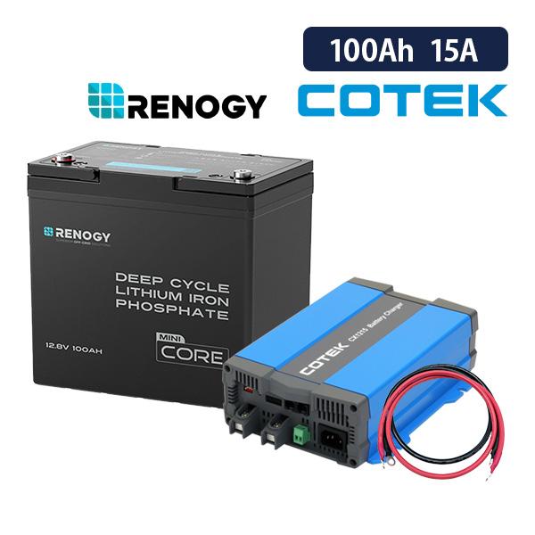 【10％OFF】RENOGY リン酸鉄リチウムイオンバッテリー 100AH 12V COREシリーズ...