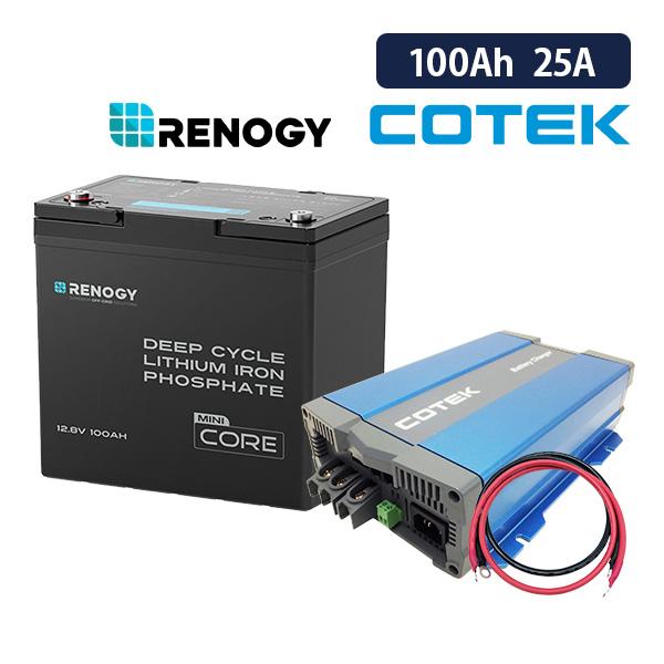 【10％OFF】RENOGY リン酸鉄リチウムイオンバッテリー 100AH 12V COREシリーズ...