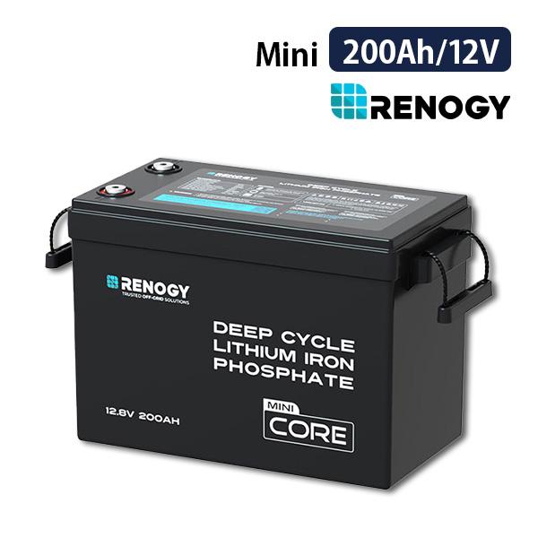 RENOGY 200AH 12V リン酸鉄リチウムイオンバッテリー Core Mini  シリーズ ...