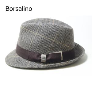 帽子　ボルサリーノ　メンズ　グレンチェック　チロル　Borsalino