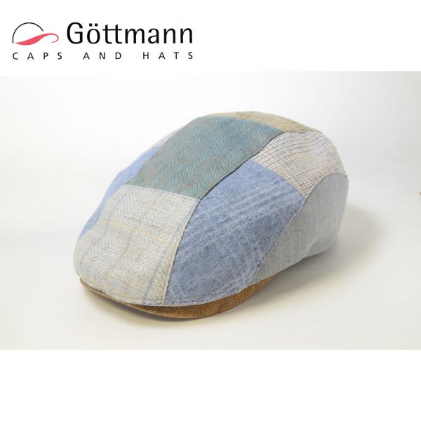 Gottmann　ハンチング　メンズ　春夏　パッチワーク　Baxter-P　ゴットマン