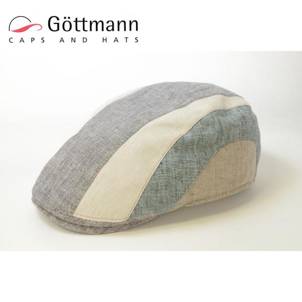 Gottmann ハンチング　春夏　パッチワーク　ゴットマン　麻100％