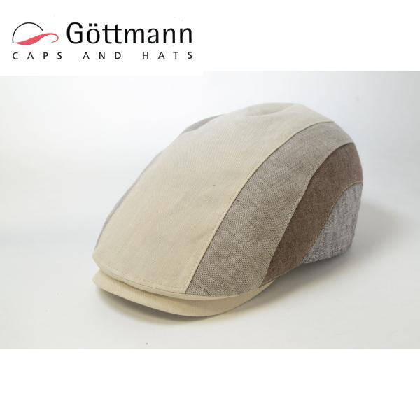 Gottmann ハンチング　春夏　パッチワーク　ゴットマン　麻100％