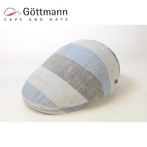 Gottmann　ハンチング　帽子　メンズ　麻100％　Haywood