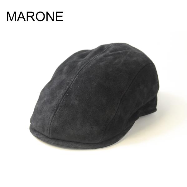 帽子　ハンチング　山羊革　ハンチング　MARONE　マローネ