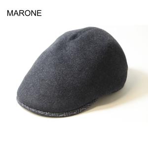 帽子　ハンチング　MARONE　フリース　マローネ