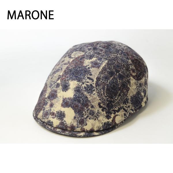 MARONE ハンチング　メンズ　帽子　マローネ