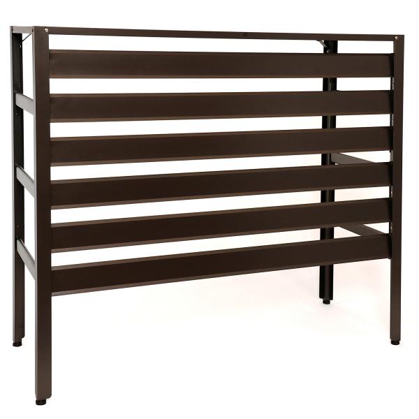 アルミ製 エアコン室外機カバー 選べる2カラー 幅106cm エアコンカバー 室外機ラック クーラー...