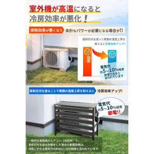 アルミ製 エアコン室外機カバー 選べる2カラー...の詳細画像1