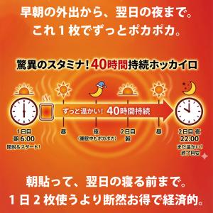 超長持ち 40時間 持続 貼る カイロ 使い捨...の詳細画像3