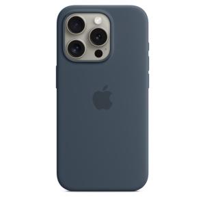 Apple iPhone 15 Pro シリコーンケース - ストームブルー MagSafe対応 / MT1D3FE/A / アップル純正 / 日本国内正規品｜onemorething