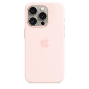 Apple iPhone 15 Pro シリコーンケース - ライトピンク MagSafe対応 / MT1F3FE/A / アップル純正 / 日本国内正規品｜onemorething