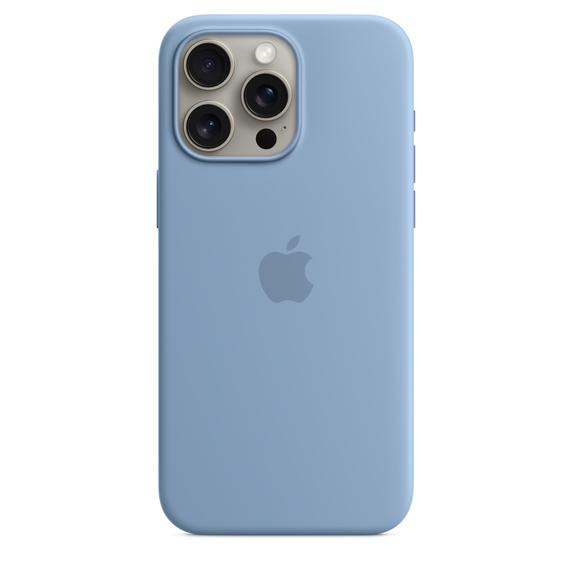 Apple iPhone 15 Pro Max シリコーンケース - ウインターブルー MagSaf...