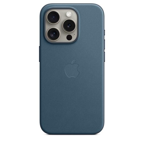 Apple iPhone 15 Pro ファインウーブンケース - パシフィックブルー MagSaf...