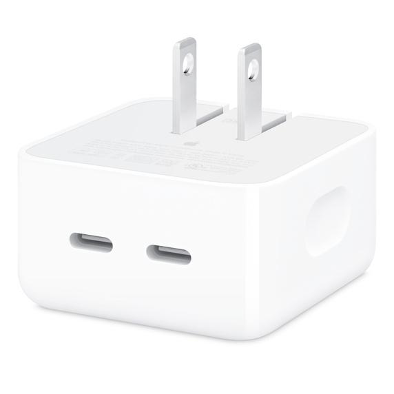 Apple デュアルUSB-Cポート搭載35Wコンパクト電源アダプタ / MW2H3AM/A アップ...