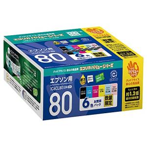 ECI-E80V-6P エコリカ 6色パック エプソン IC6CL80
