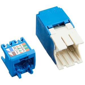 パンドウイット Cat6A モジュラージャック 青 CJ6X88TGBU