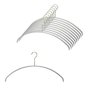 MAWA ドイツのすべらないマワハンガー メンズサイズ エコノミック 46P 10本組 シルバー