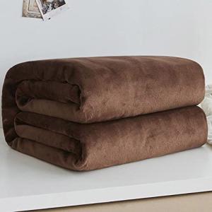 nacyvcos 毛布 シングル 冬用 もうふ 無地 ブランケット 軽量 ひざ掛け フランネル 厚手 エアコン対策 マイクロファイバー 冷房対策