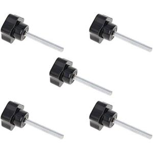 Othmro ハンドル外径¢32 ねじ呼びM6 ネジの長さ45mm 5個入り スターノブ ローレットノブ クランプノブ クランプグリップ ベーク