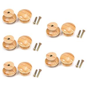 MroMax 引き出しハンドル 木製 木製引き出しノブ 取っ手 つまみ 引くノブ ハンドル 15個入り ネジ付き 33*25mm キャビネット