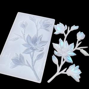 FineInno 花形 綺麗 3D ハクモクレン シリコンモールド ハンドメイド UVレジン型 DIY 手作り 1セット