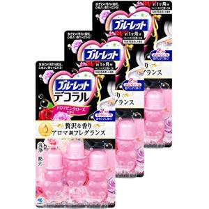 トイレ便器の内側 香りと汚れ着付防止の花びらジェル アロマピンクローズの香り 約30日分×3個 まとめ買い