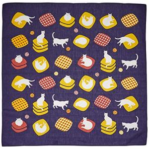 Miyamoto-Towel 風呂敷 おざぶ猫 70×70cm おかみさんの大風呂敷 6560