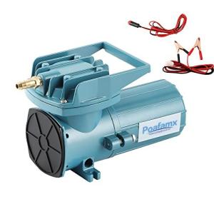 Poafamx 12Vエアーポンプ 18W 吐出量38L/min 酸素ポンプ